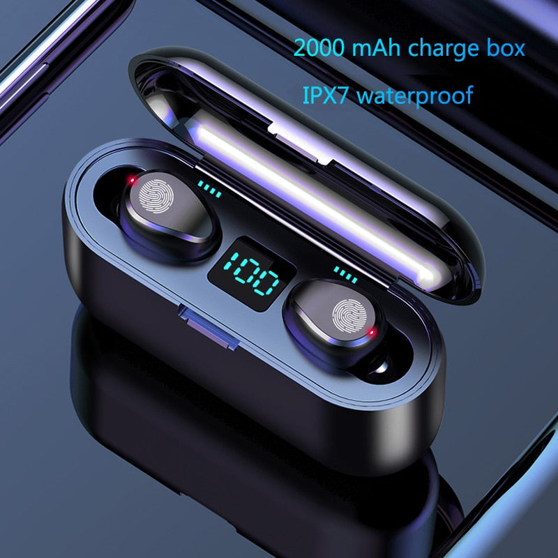Wireless Earbuds with LED Display - Premium Sound & Long Battery